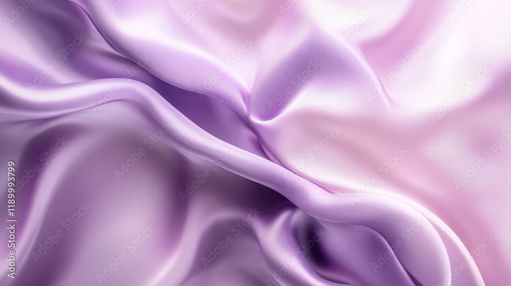 Fototapeta premium Soft Lavender Silk Fabric with Smooth and Shiny Texture