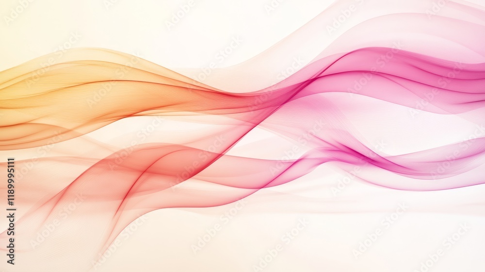 Colorful Abstract Wave Patterns in Soft Light and Flowing Shapes Colorful Abstract Wave Patterns in Soft Light and Flowing Shapes