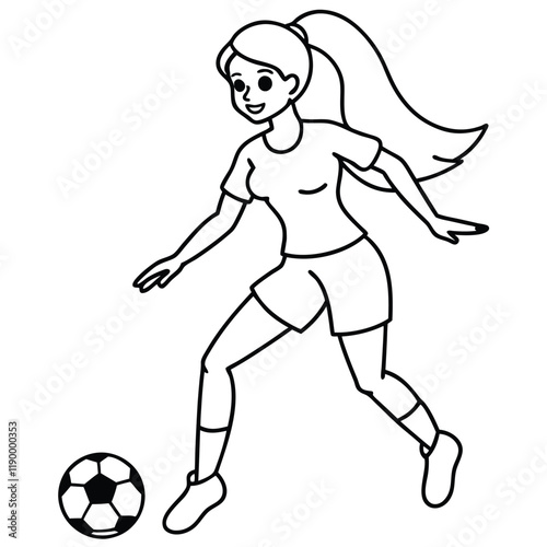 soccer player kicking ball