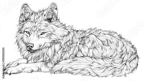 Fototapeta animal coloring page