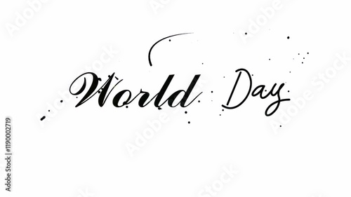 Creative World Day Text Animation for Inspiring Content