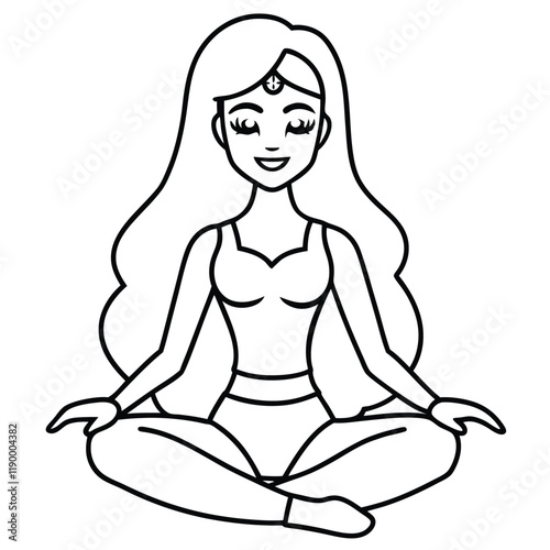 yoga silhouette