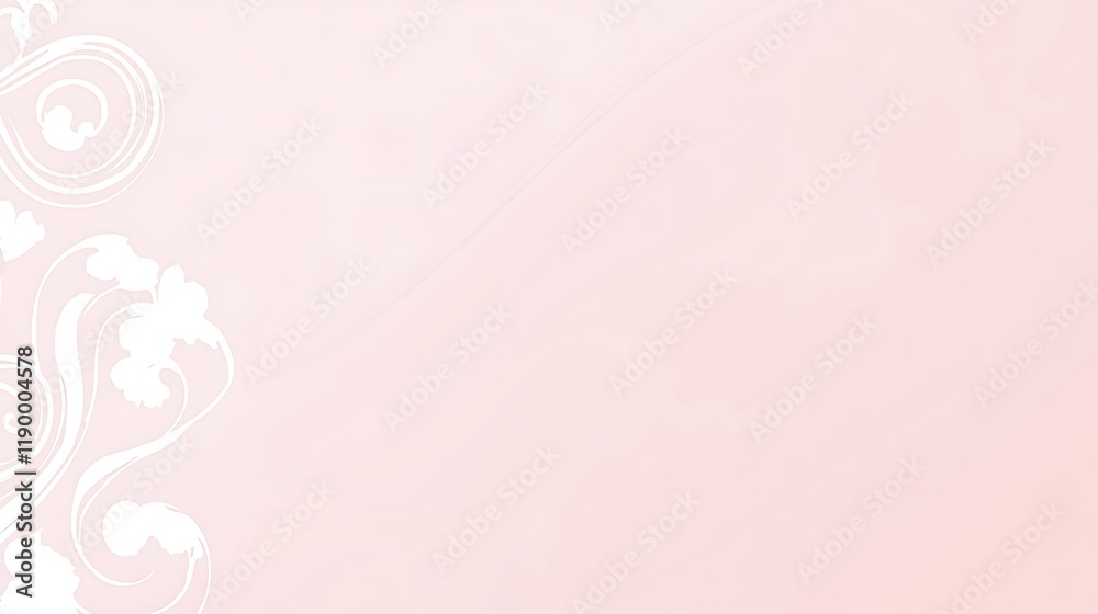 Delicate white floral design on a pink background Delicate white floral design on a pink background