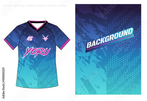 sublimation jersey design blue gradient  halftone car decal livery wrap banner abstract stripe sporty pink yellow grunge brush thunder storm modern pattern racing motorsport vector design