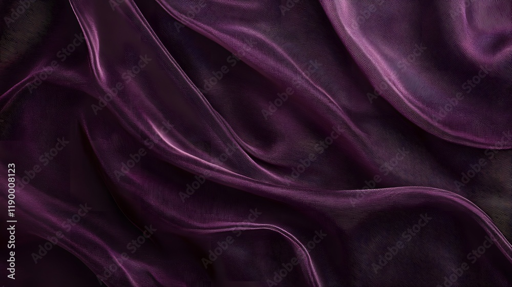 Obraz premium Deep plum purple flat color backdrop with no pattern