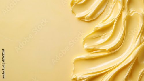 Light butter yellow background with a smooth transition