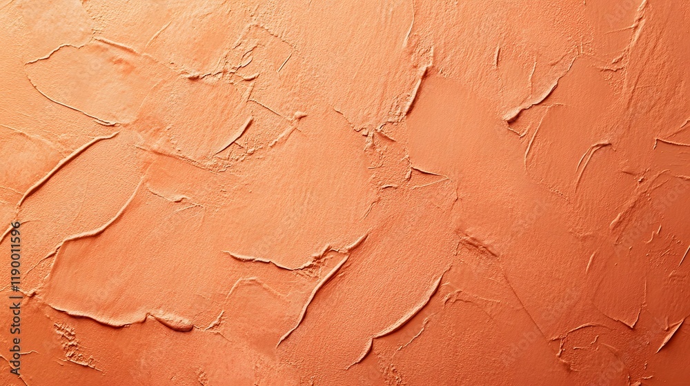 Fototapeta premium Warm terracotta color clean background with smooth gradient