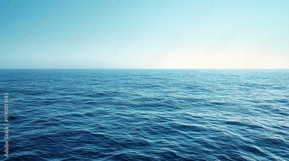 Obraz premium Soft ocean blue gradient background with smooth transition