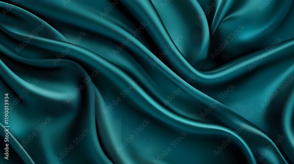 Fototapeta premium Dark teal clean background with smooth gradient shift