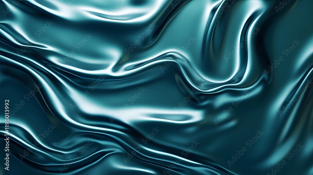 Obraz premium Dark teal clean background with smooth gradient shift