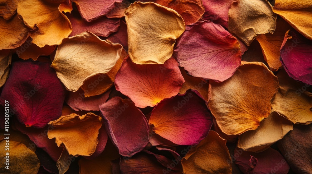 Dried Rose Petals in Warm Hues Dried Rose Petals in Warm Hues