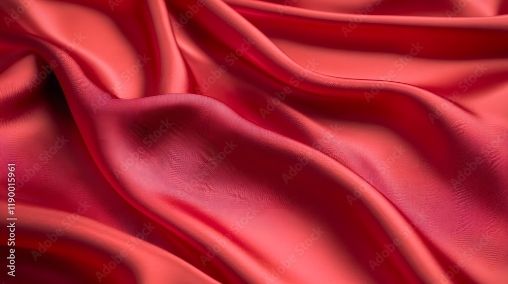 Fototapeta premium Bright cherry red solid color background with smooth fade