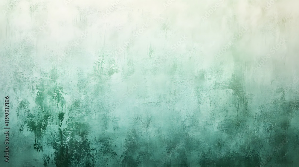 Fototapeta premium Soft mint green gradient background with even fade