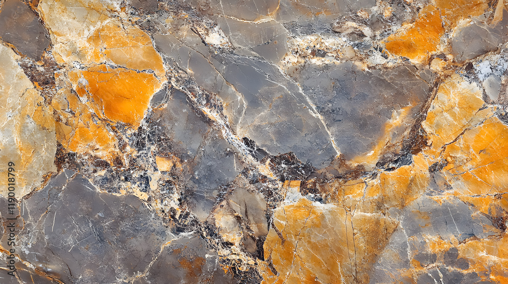 Fototapeta premium A marble texture background featuring natural breccia marble tiles suitable for walls and floors, with a rustic, rough matte finish.