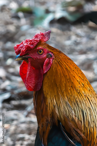 Rooster closeup