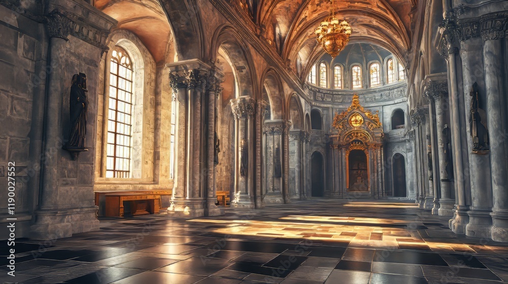 Sunlit Grandeur of a Cathedral Sunlit Grandeur of a Cathedral