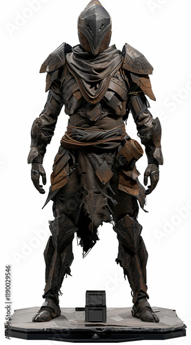 Dark Leather Armor with Ancient Mask