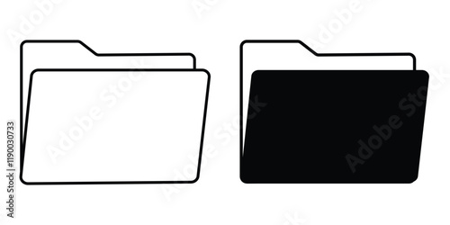  file folder icon. document icon isolated on white background . file folder icon for business office management manage. computer  file folder icon vector illustration eps 10.