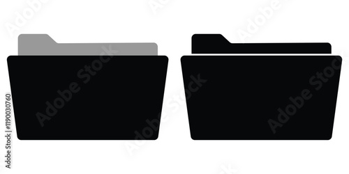  file folder icon. document icon isolated on white background . file folder icon for business office management manage. computer  file folder icon vector illustration eps 10.