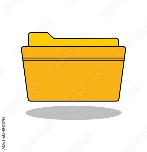  file folder icon. document icon isolated on white background . file folder icon for business office management manage. computer  file folder icon vector illustration eps 10.