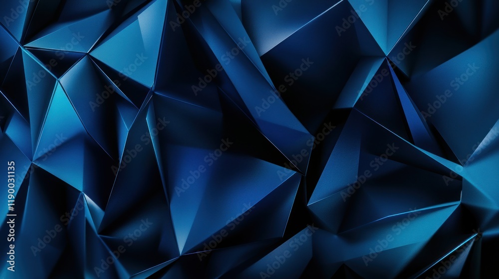 Fototapeta premium Abstract Blue Geometric Pattern