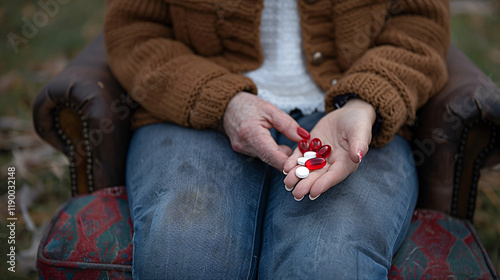 Person Taking Daily Vitamins