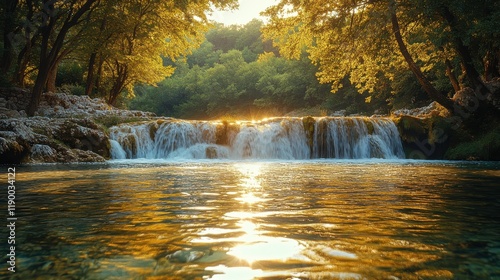a cascade in croatia s dalmatia s krka national par