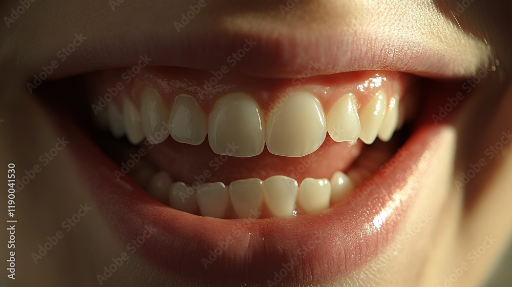 Smiling with Beautiful Teeth Close-Up Smiling with Beautiful Teeth Close-Up