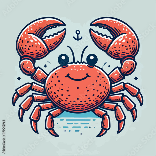 illustration of crab