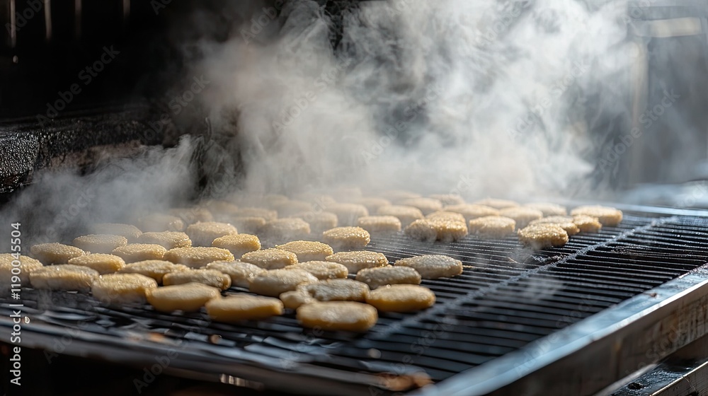 Freshly baked chocolate chip cookies are resting on a baking tray inside an oven, Freshly baked chocolate chip cookies are resting on a baking tray inside an oven,