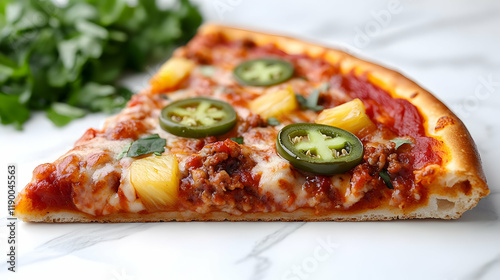 Delicious Pizza Slice Photo photo