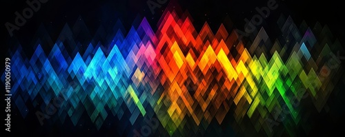 Vibrant Upward Triangles: An Abstract Background for Growth