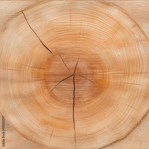 cross section of tree, generated ai