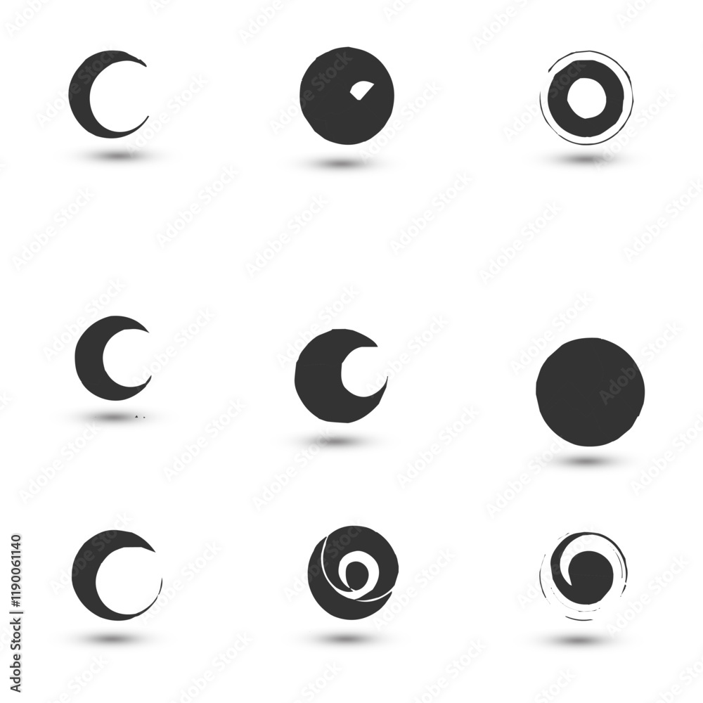 Abstract design concept creative abstract logo collection Logo can be used for icon brand identity finance geometric Abstract design concept creative abstract logo collection Logo can be used for icon brand identity finance geometric