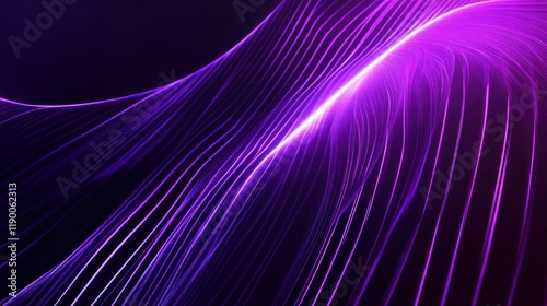 Purple Flowing Abstract Lines