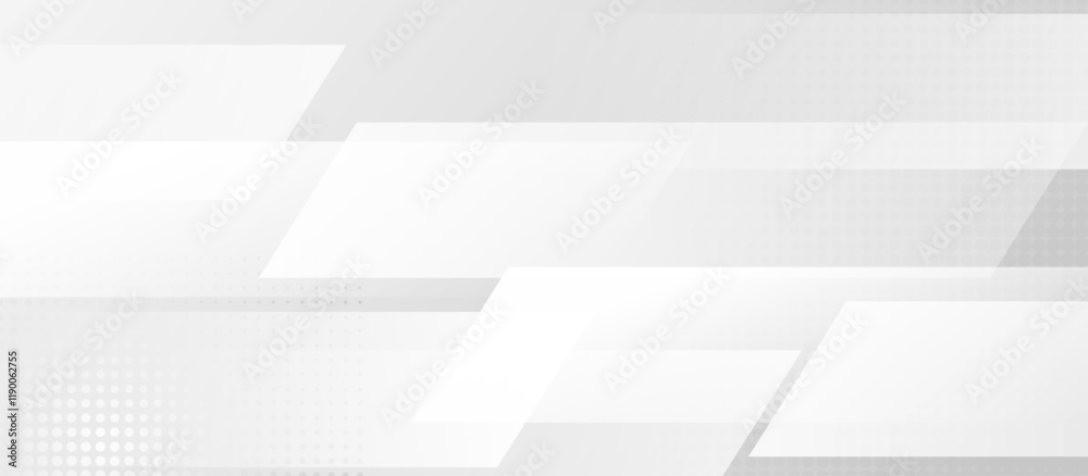 Obraz premium Modern White Abstract Background with Geometric Patterns