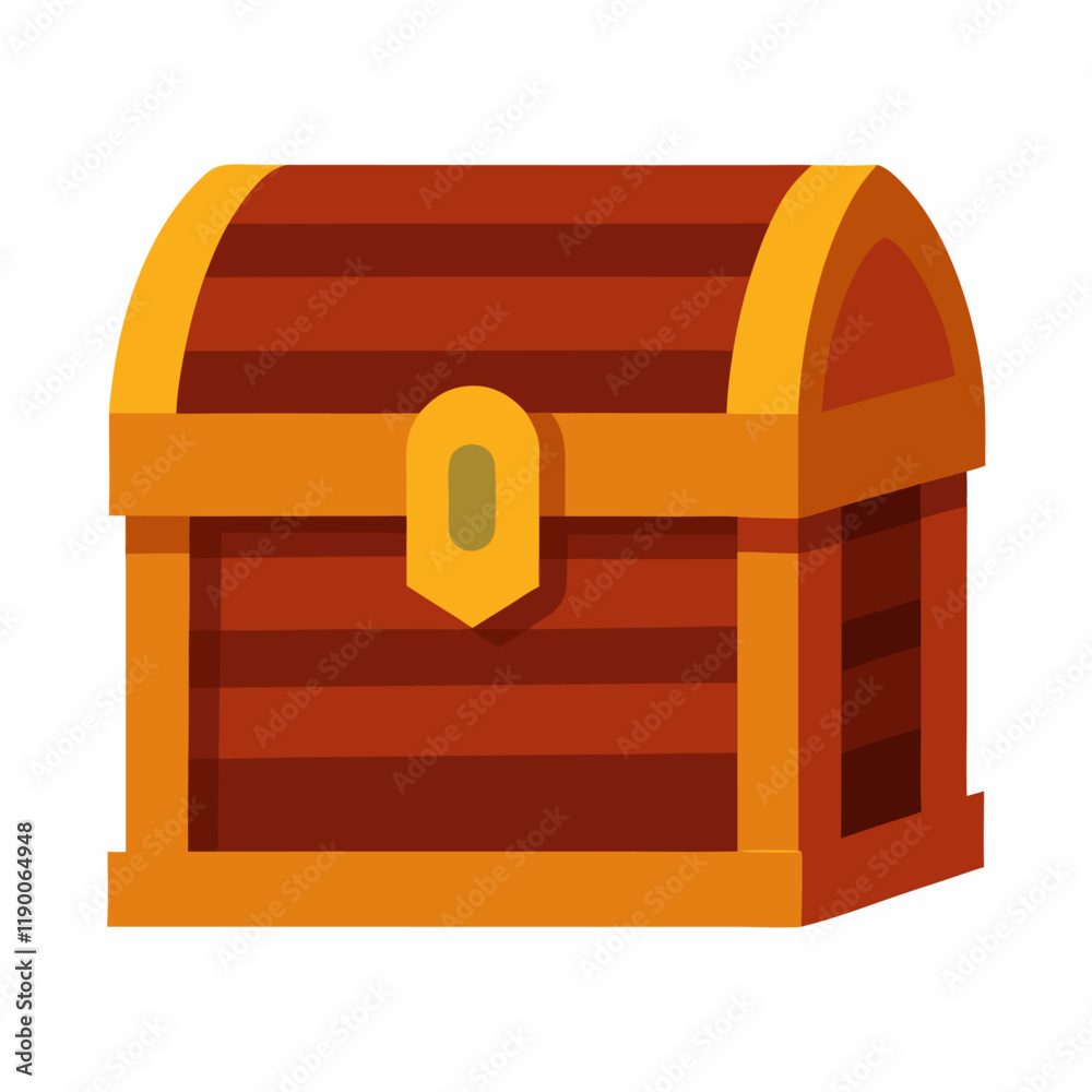 new stylish wooden chest vector icon with white background new stylish wooden chest vector icon with white background