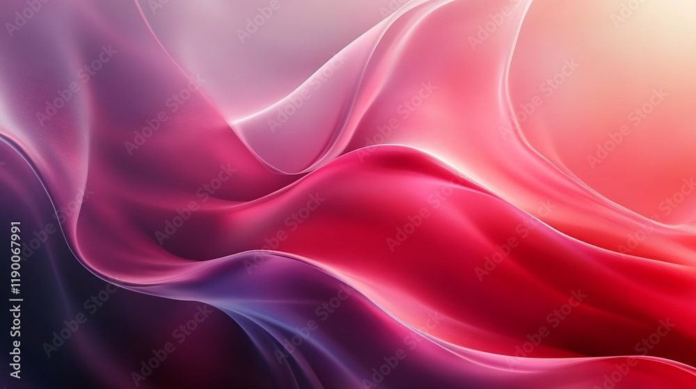 Obraz premium Abstract Pink and Purple Wave Design