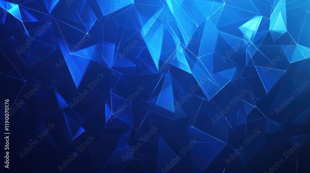Obraz premium Abstract Blue Geometric Background