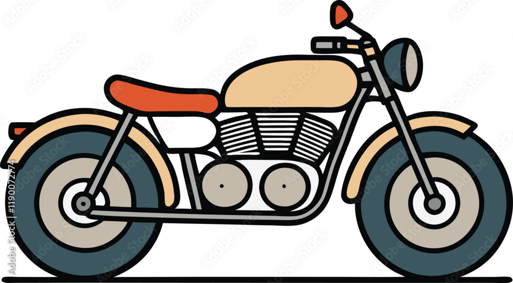 Obraz premium Stylish Vector Bike Design for Creative Projects