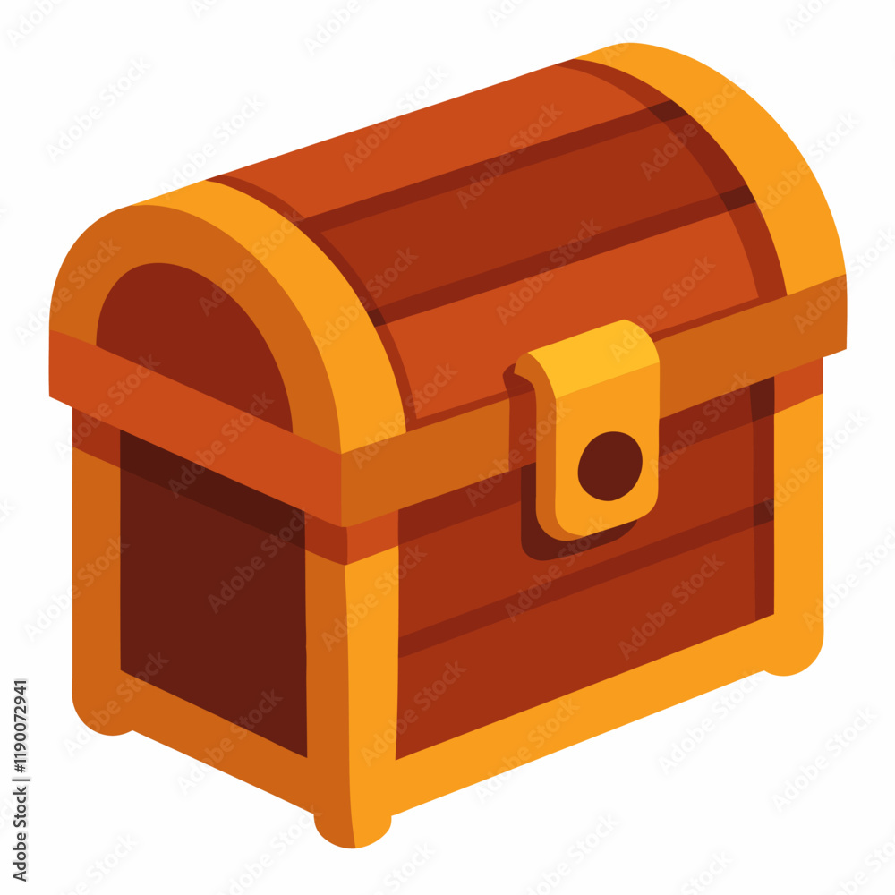new stylish wooden chest vector icon with white background new stylish wooden chest vector icon with white background