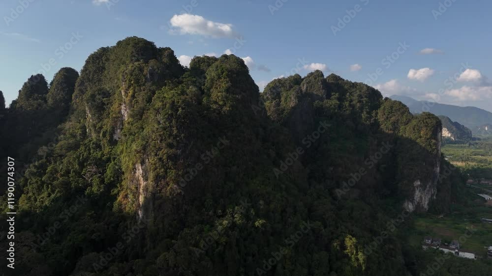 Stunning and Dramatic Mountain Landscape in Thailand Captured from Above with Great Detail Stunning and Dramatic Mountain Landscape in Thailand Captured from Above with Great Detail