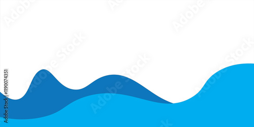 Separator, header, modern wave divider shape vector illustration art