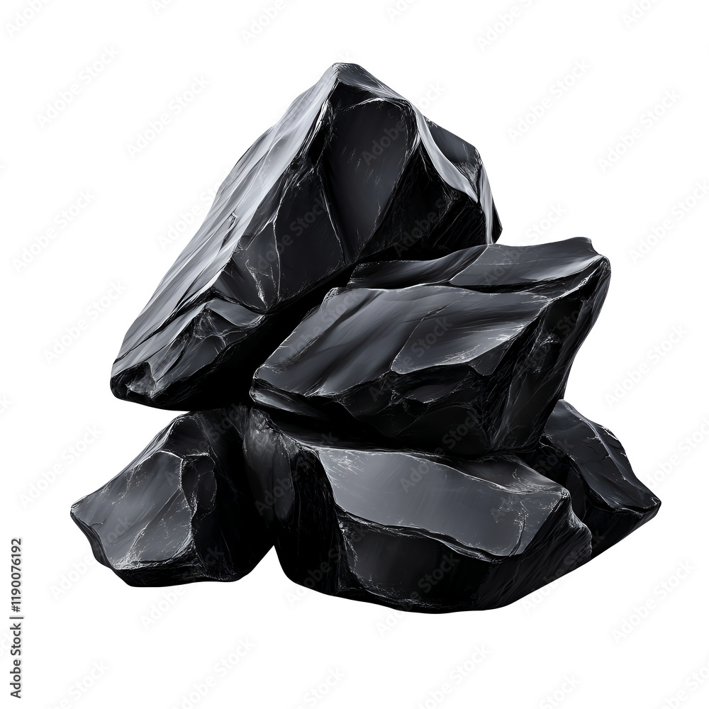 Black volcanic rocks, arranged in a natural pile, on a white isolate background. Black volcanic rocks, arranged in a natural pile, on a white isolate background.
