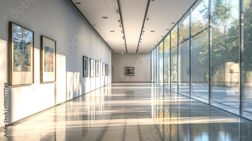 Wallpaper Mural A sleek, contemporary gallery with a mix of glass and metal accents. Torontodigital.ca