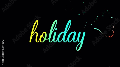 Modern Holiday Text Animation for Seasonal Greetings