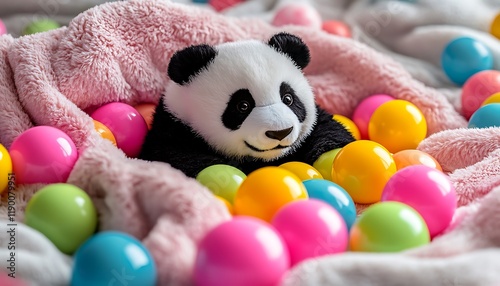 teddy bear with balls