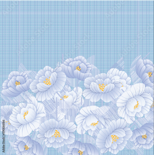 Abstract floral pattern - vector illustration