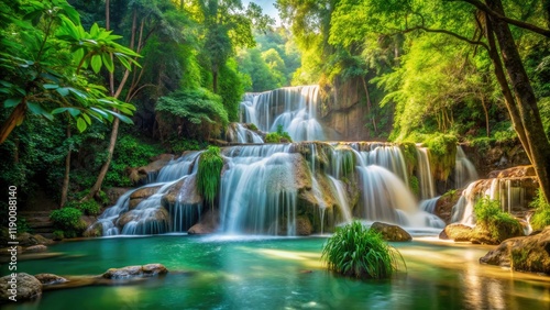 Pha Nam Yod Waterfall: Uncover Thailand's secret gem through captivating, candid photography.