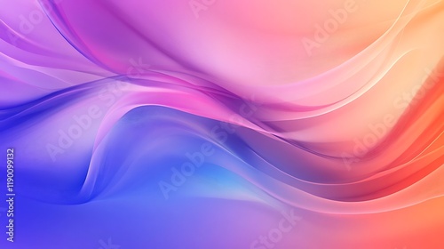 Abstract Pastel Waves Flowing Design
